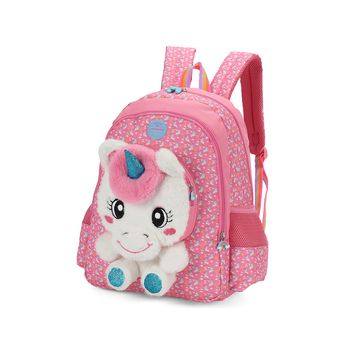 Mochila-Pink-Kids-Puff-Unicornio-|-Luxcel-Tamanho--UN---Cor--PINK-0